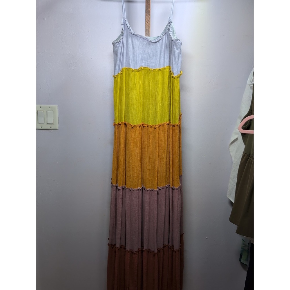 Sweet Lemon Women's 4 Color Tiered Dress‎ Size Small
